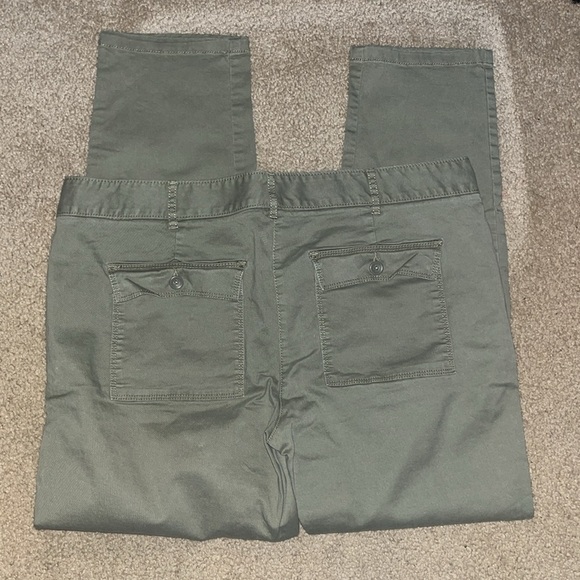 The Loft Green Pants Size 12 Relaxed Skinny - Picture 4 of 6